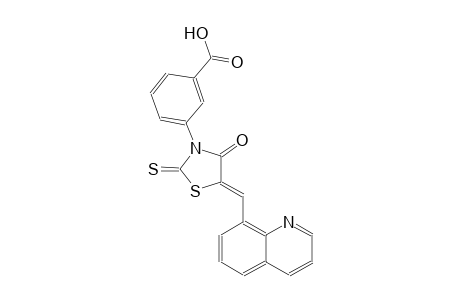 benzoic acid, 3-[(5Z)-4-oxo-5-(8-quinolinylmethylene)-2-thioxothiazolidinyl]-