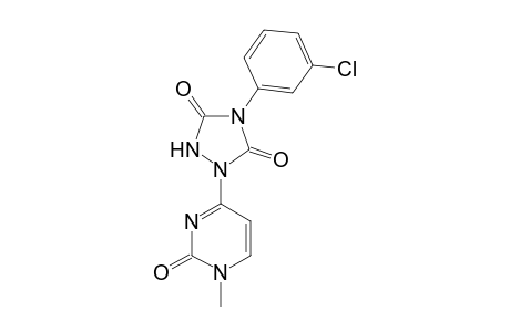 1(N)-Methyl-4-[4'-(m-chlorophenyl)-3',5'-dioxo-(1,2,4)-perhydrotetrazol-1'-yl]-2H-1,3-pyrimidin-2-one
