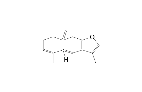 CYCLODECA[B]FURAN, 8,9,10,11-TETRAHYDRO-3,6-DIMETHYL-10-METHYLENE-