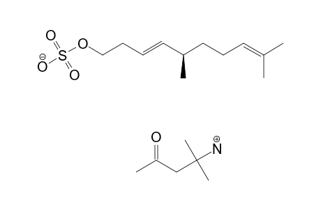 2'-METHYL-4'-OXOBUTAN-2-YLAMMONIUM-(5-R)-5,9-DIMETHYL-(3-E)-3,8-DECADIENYL-1-SULFATE