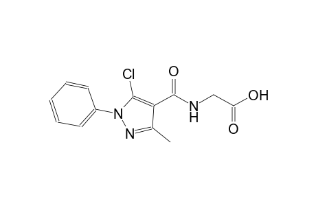 {[(5-chloro-3-methyl-1-phenyl-1H-pyrazol-4-yl)carbonyl]amino}acetic acid