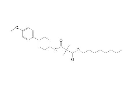 Dimethylmalonic acid, 4-(4-methoxyphenyl)cyclohexyl octyl ester