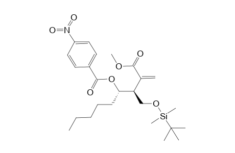 4-Nitrobenzoic acid (1S*,2S*)-2-(tert-butyldimethylsilyloxymethyl)-3-methoxycarbonyl-1-pentylbut-3-enyl ester