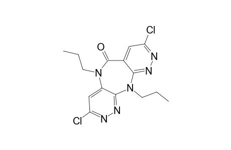 3,8-DICHLORO-5,11-DIHYDRO-5,11-DIPROPYLDIPYRIDAZINO-[4,3-B:3',4'-E]-[1,4]-DIAZEPIN-6-ONE