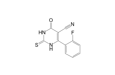 6-(2-Fluorophenyl)-4-oxo-2-thioxo-1,2,3,4-tetrahydro-5-pyrimidinecarbonitrile