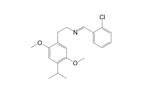 1-(2-Chlorophenyl)-N-(2-[2,5-dimethoxy-4-(propan-2-yl)phenyl]ethyl)methanimine