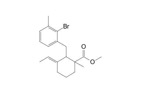 2-(2-Bromo-3-methylbenzyl)-3-ethylidene-1-methylcyclohexanecarboxylic acid methyl ester