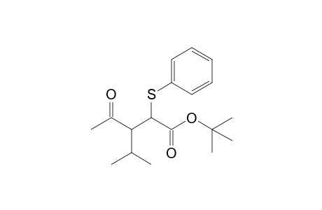 3-Acetyl-4-methyl-2-(phenylthio)pentanoic acid tert-butyl ester