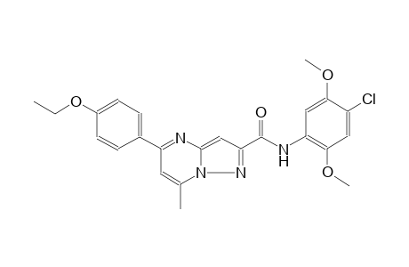 N-(4-chloro-2,5-dimethoxyphenyl)-5-(4-ethoxyphenyl)-7-methylpyrazolo[1,5-a]pyrimidine-2-carboxamide