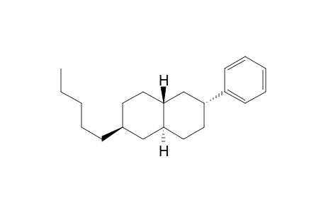 Naphthalene, decahydro-2-pentyl-6-phenyl-, (2.alpha.,4a.alpha.,6.beta.,8a.beta.)-