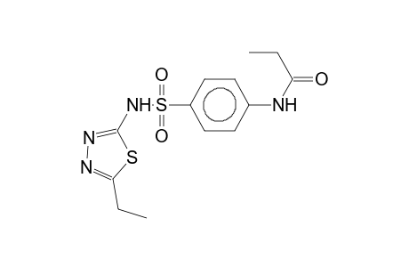 N-(2-ethyl-1,3,4-thiadiazol-5-yl)-4-propanamidobenzenesulphonamide