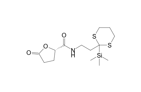 (-)-(S)-N-[2-(2-Trimethylsilyl-1,3-dithian-2-yl)ethyl]tetrahydro-5-oxo-2-furancarboxamide