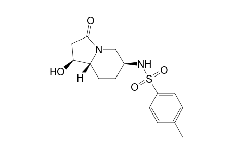 cis,cis-1-Hydroxy-3-oxo-6-(p-toluenesulfonamido)octahydroindolizine