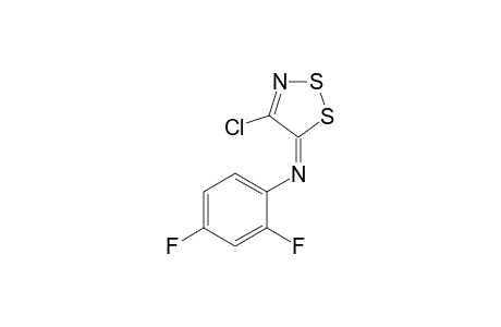 N-(4-Chloro-5H-1,2,3-dithiazol-5-ylidene)-2,4-difluoroaniline