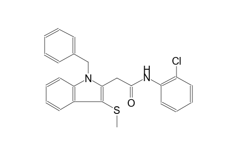 2-(1-benzyl-3-methylsulfanyl-indol-2-yl)-N-(2-chlorophenyl)acetamide