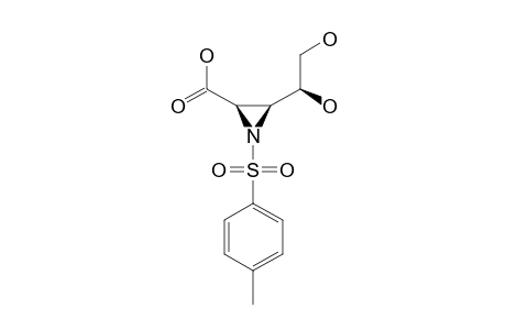(2S,3R,1'S)-(+)-3-(1',2'-DIHYDROXYETHYL)-1-TOSYLAZIRIDINE-2-CARBOXYLIC-ACID