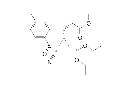 methyl (2Z,1'R,2'S,3'R)-3-[2'-cyano-3'-diethoxymethyl-2'-[(4-methylphenyl)sulfinyl]-cyclopropyl]acrylate