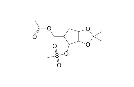 5-O-Acetyl-1,2-O-isopropylidene-3-O-methylsulphonyl-4a-carba-.alpha.-DL-xylofuranose