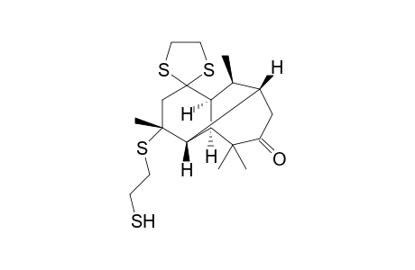 (3R,4R,5S,9S,10S,11S)-3-S-(1,2-Dimercaptoethyl)-morelian-1,7-dione 1-ethylenedithioketal