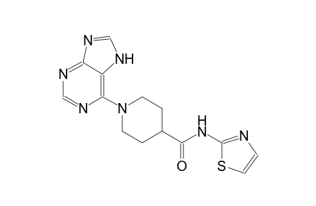 4-piperidinecarboxamide, 1-(7H-purin-6-yl)-N-(2-thiazolyl)-