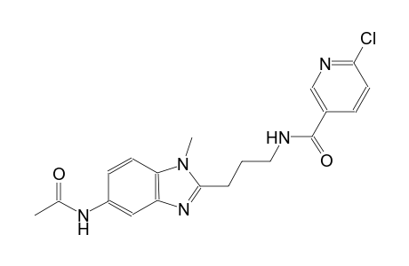 3-pyridinecarboxamide, N-[3-[5-(acetylamino)-1-methyl-1H-benzimidazol-2-yl]propyl]-6-chloro-