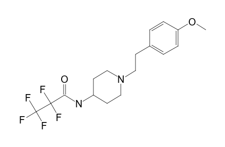 1-(4-Methoxyphenethyl)-4-piperidinamine, N-pentafluoropropionyl-