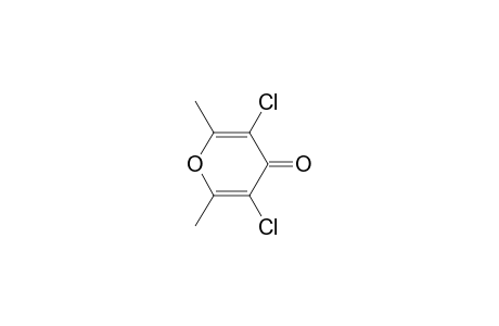 3,5-bis(chloranyl)-2,6-dimethyl-pyran-4-one