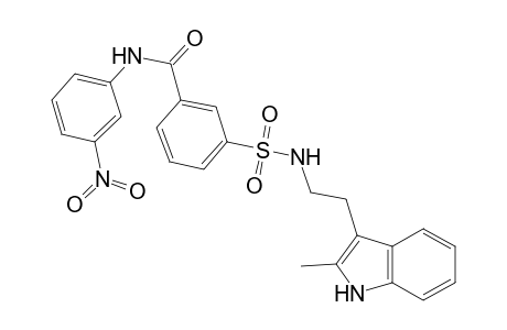 3-[2-(2-methyl-1H-indol-3-yl)ethylsulfamoyl]-N-(3-nitrophenyl)benzamide