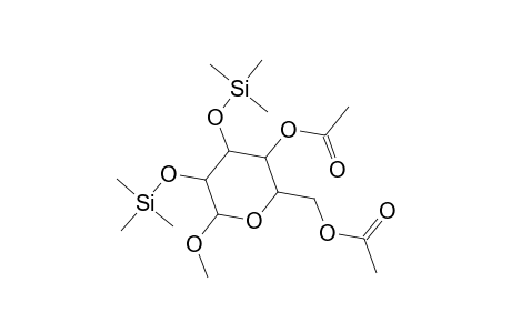Methyl 4,6-di-O-acetyl-2,3-bis-O-(trimethylsilyl)hexopyranoside