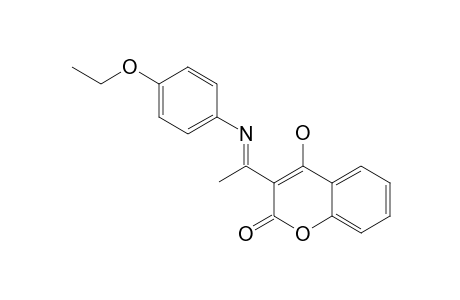4-HYDROXY-3-[1-(PARA-ETHOXYPHENYLIMINO)-ETHYL]-2H-CHROMEN-2-ONE