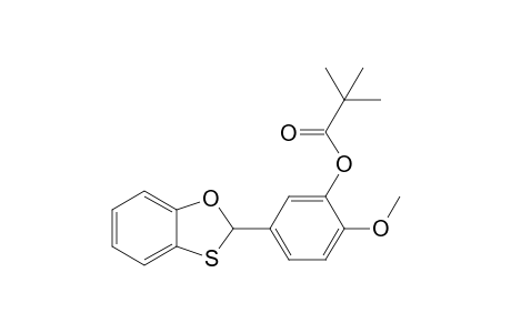 2-[3-(tert-butylcarbonyloxy)-4-methoxyphenyl]-1,3-benzoxathiole