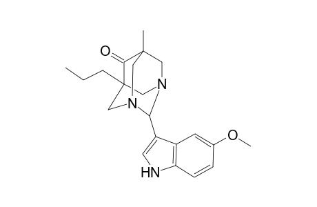 1,3-Diazatricyclo[3.3.1.1(3,7)]decan-6-one, 2-(5-methoxy-1H-indol-3-yl)-5-methyl-7-propyl-