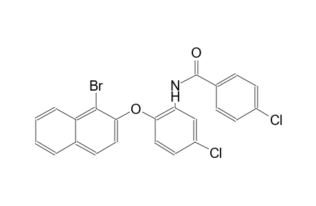N-{2-[(1-bromo-2-naphthyl)oxy]-5-chlorophenyl}-4-chlorobenzamide
