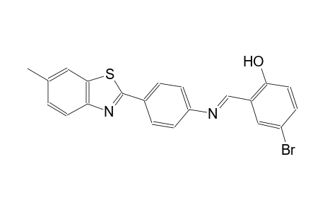 phenol, 4-bromo-2-[(E)-[[4-(6-methyl-2-benzothiazolyl)phenyl]imino]methyl]-