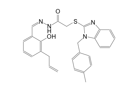acetic acid, [[1-[(4-methylphenyl)methyl]-1H-benzimidazol-2-yl]thio]-, 2-[(Z)-[2-hydroxy-3-(2-propenyl)phenyl]methylidene]hydrazide