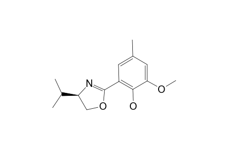 (4S)-2-(4'-ISOPROPYL-4',5'-DIHYDROOXAZOL-2'-YL)-6-METHOXY-4-METHYLPHENOL