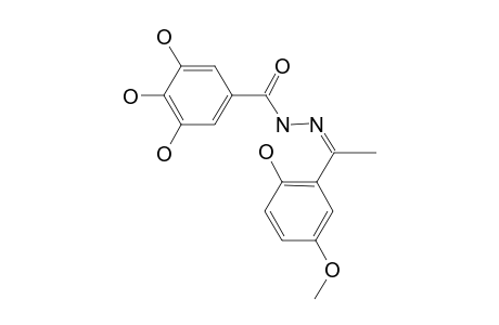N-[1-(2-HYDROXY-5-METHOXYPHENYL)-ETHYLIDENE]-3,4,5-TRIHYDROXYBENZOHYDRAZIDE