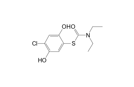 Thiocarbamic acid, N,N-diethyl-, S-(4-chloro-2,5-dihydroxyphenyl)ester