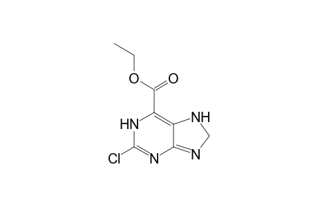 2-Chloro-8,9-dihydro-7H-purine-6-carboxylic acid ethyl ester