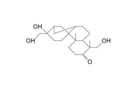 16,17,18-Trihydroxyaphidicolan-3-on