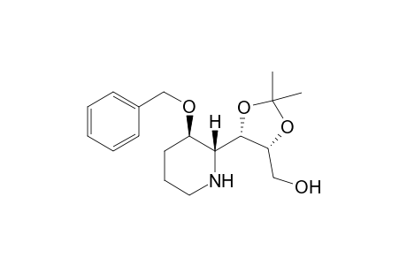 (2R,3R)-3-(Benzyloxy)-2[(1S,2R)-3-(hydroxy)-1,2-(isopropylidenedioxy)propyl]piperidin-6-one