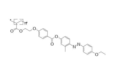 Polyacrylate on the basis of ethoxy-p-phenyleneazo-2-tolyleneoxycarbonyl-1,4-phenyleneoxyethylene acrylate