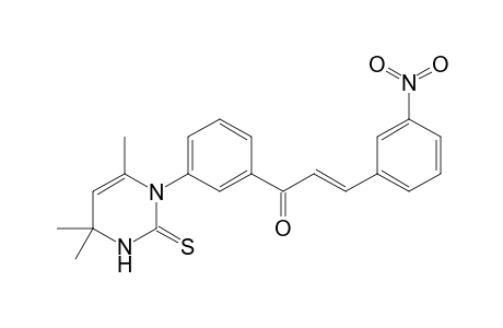 (E)-3-(3-nitrophenyl)-1-[3-(4,6,6-trimethyl-2-sulfanylidene-1H-pyrimidin-3-yl)phenyl]-2-propen-1-one