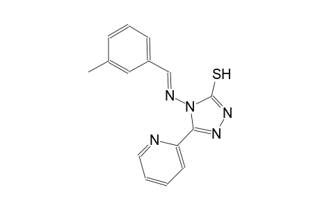 4-{[(E)-(3-methylphenyl)methylidene]amino}-5-(2-pyridinyl)-4H-1,2,4-triazole-3-thiol