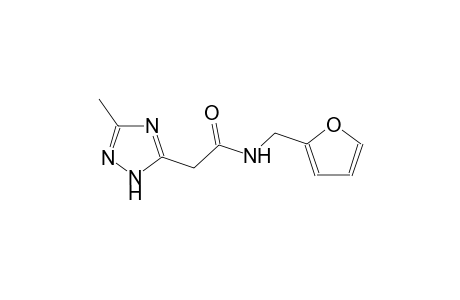 1H-1,2,4-triazole-5-acetamide, N-(2-furanylmethyl)-3-methyl-