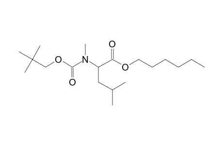 L-Leucine, N-neopentyloxycarbonyl-N-methyl-, hexyl ester