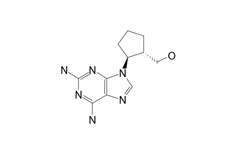 TRANS-9-(2-HYDROXYMETHYLCYCLOPENTYL)-2,6-DIAMINOPURINE