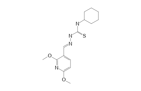 2,6-DIMETHOXYPYRIDINE-3-CARBOXALDEHYDE-4-CYCLOHEXYL-THIOSEMICARBAZONE