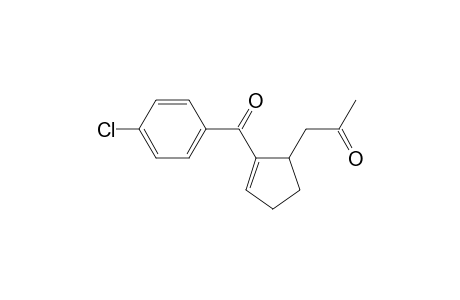 1-[2-(4-chlorobenzoyl)cyclopent-2-en-1-yl]propan-2-one