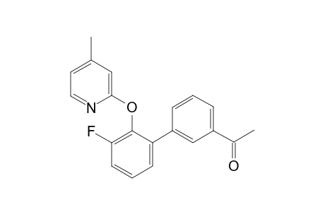 1-{3'-Fluoro-2'-[(4-methylpyridin-2-yl)oxy]-[1,1'-biphenyl]-3-yl}ethanone